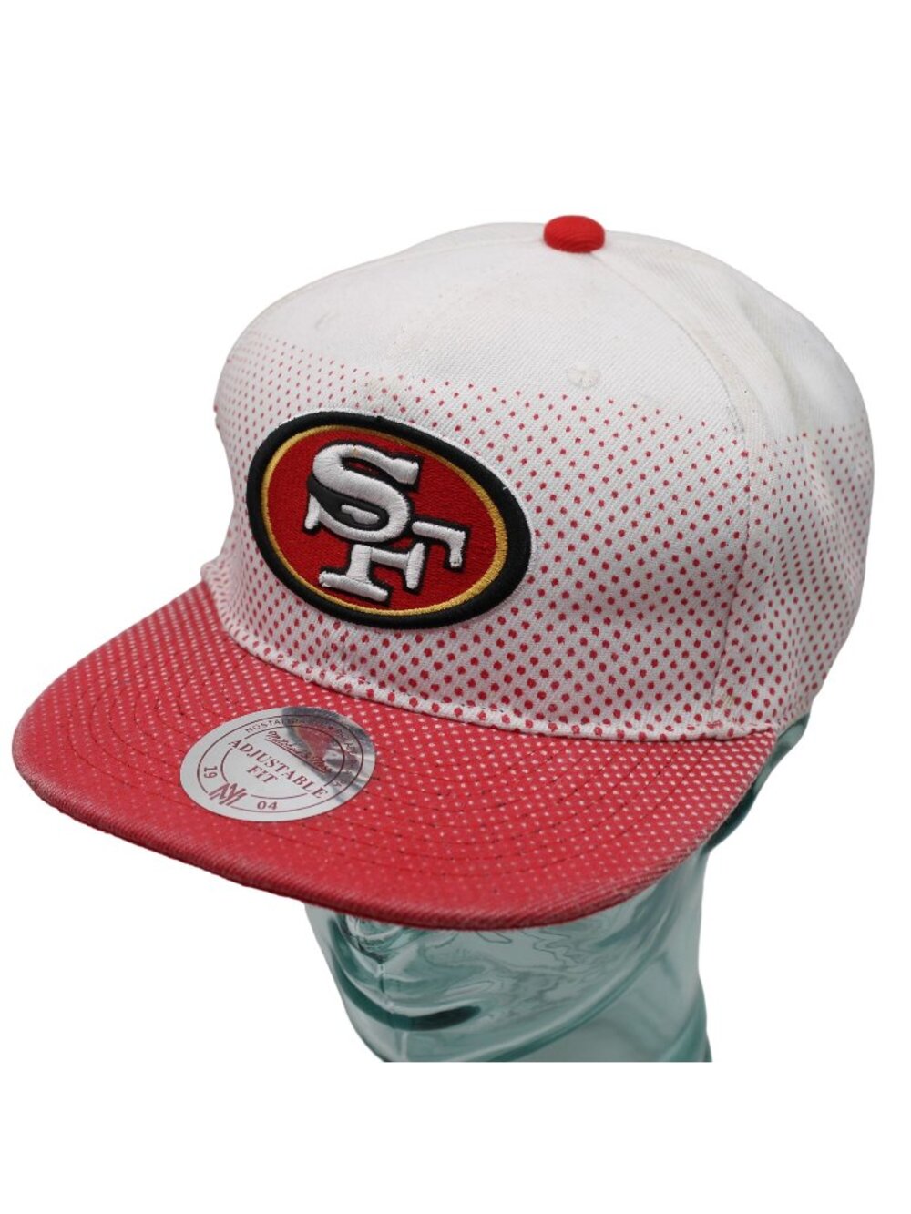 San Francisco 49ers Mitchell & Ness Snapback Hat Red White Vintage Collection